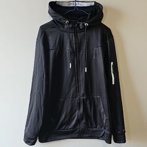 Spyder Large Black Zip Up Hoodie